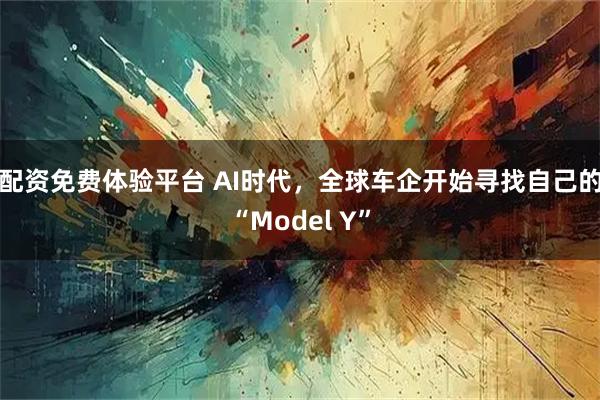 配资免费体验平台 AI时代，全球车企开始寻找自己的“Model Y”